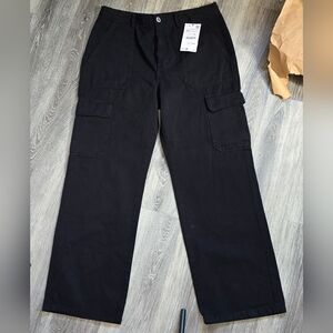 Zara Women's Black Straight Leg Pants